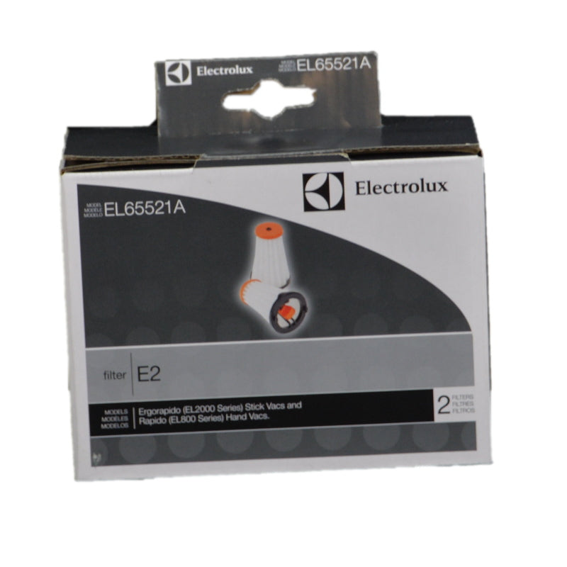 Electrolux Filters, E2 Pleated Ergorapido/Rapido Stick Vac 2Pk Part EL65521A