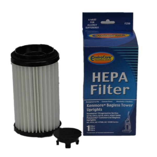 Filtro de cartucho HEPA para aspiradora Kenmore DCF-1, DCF-2, pieza F259, 259