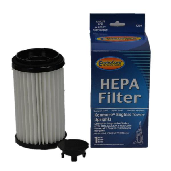 Kenmore DCF-1, DCF-2 HEPA Cartridge Vacuum Filter Part F259, 259