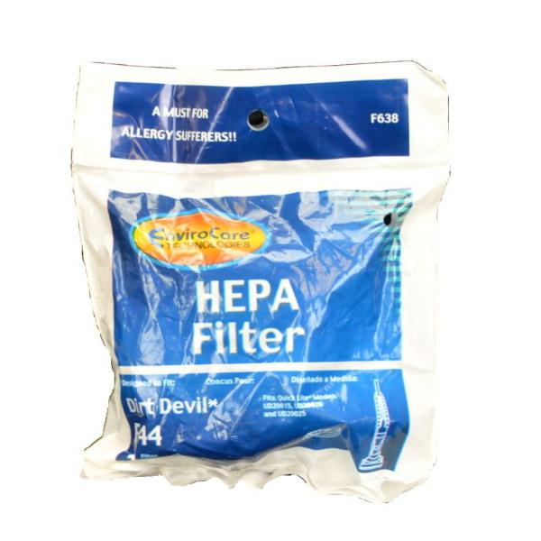 Dirt Devil F44 HEPA Vacuum Filter + Foam Vacuum Filter Part F638