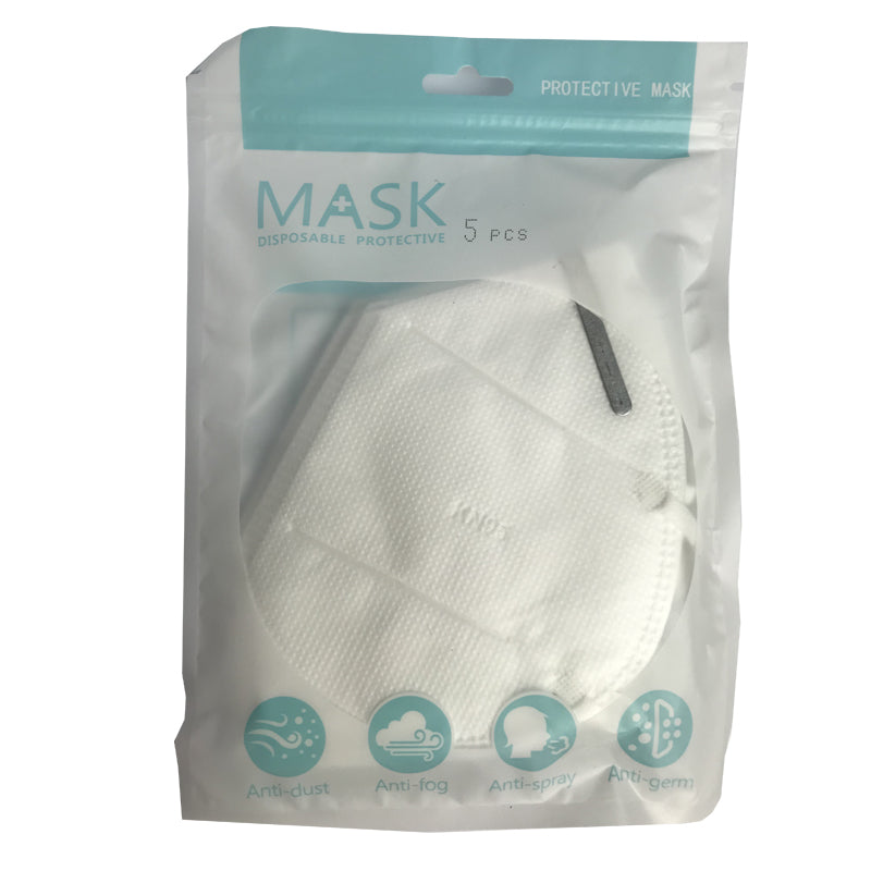 KN95 Masks (without valve respirator) JS-KN95, 5 per pack