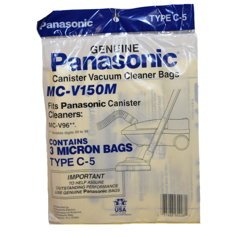 Panasonic Paper Bags, Type C5 Micro Can 9600 Series 3 Part MC-V150M