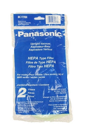Filtro HEPA para aspiradora Panasonic V6603, paquete de 2, pieza MC-V198H