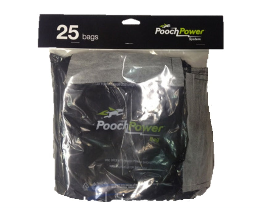 25Pk, Pooch Power Waste Bags, Shovel Vacuum, Part Pg-25