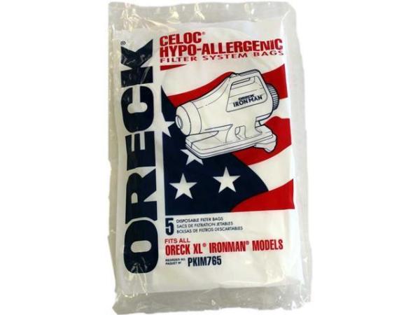 Oreck Genuine Ironman Vacuum Bags Part PKIM76.5, PKIM765