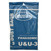 Panasonic Type U-3,U-6 Upright Vacuum Bags 3pk Part 816