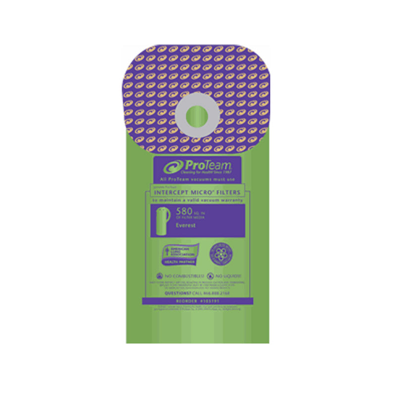 Bolsas de papel para vacío ProTeam, paquete de 10 para Hummer XL/Everest, pieza OEM 103191