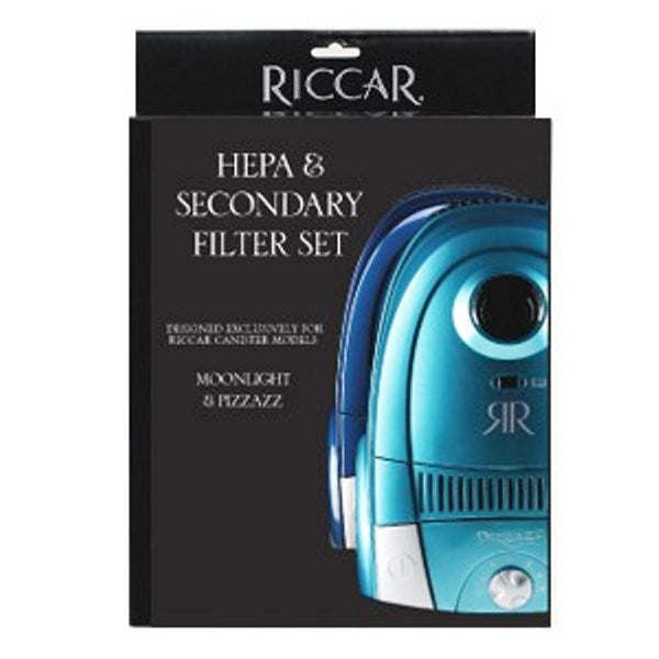 Medios HEPA y filtros secundarios de Riccar para Pizzazz y Moonlight, pieza RF13