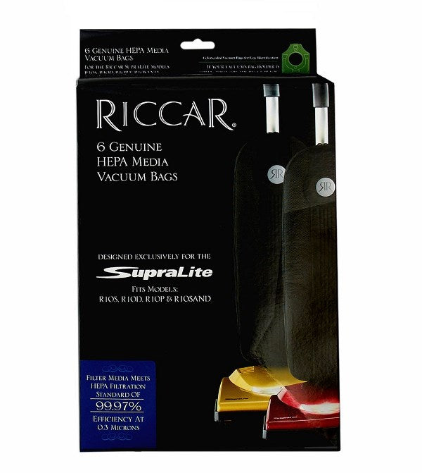 Riccar SupraLite R10 HEPA Media Vacuum Bags Part RLHC-6