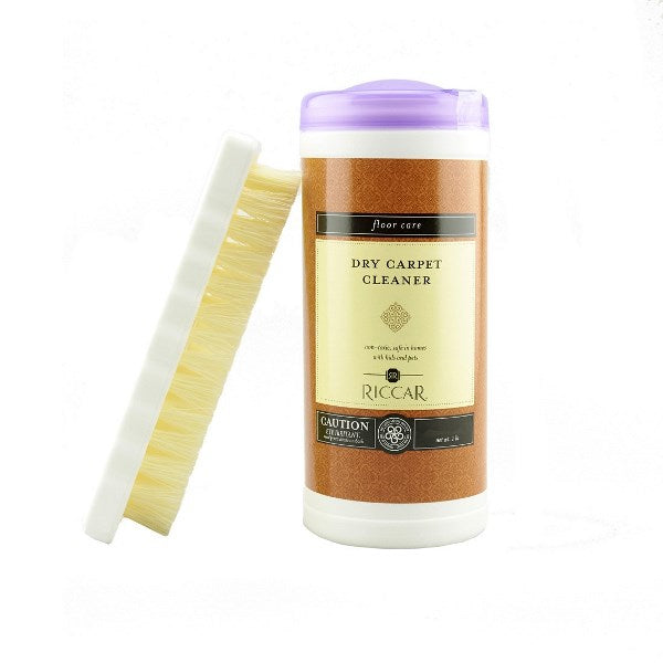 Limpiador de alfombras en seco Riccar, bote de 1 libra con cepillo, pieza RPCAP1