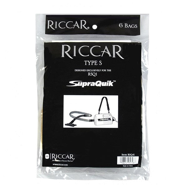 Bolsas de papel para envasado al vacío originales Riccar EcoPure SupraQuik, paquete de 6, pieza RSQ-6