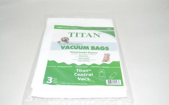 Cana-Vac Allerex Central Vacuum Bags 3 Pack Part 060115, T505