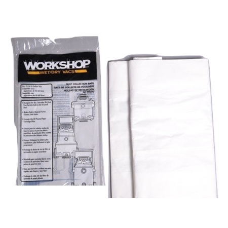 Bolsas para aspiradoras en seco y húmedo Proteam, bolsas para recolección de polvo fino para aspiradoras de taller, de 12 a 16 galones, 2 bolsas, pieza WS32200F 