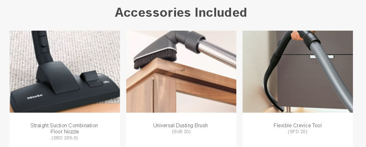 Miele Classic C1 HomeCare Canister Vacuum w/Hepa AirClean Filter Mango Red Part 41BCN032USA